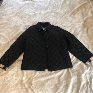 Burberry Black Quilted Kids Jacket